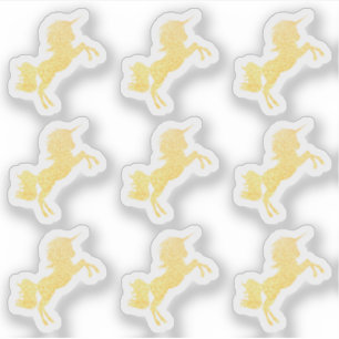 Glittery Sparkle Unicorn - Magical Sparkle Party Sticker