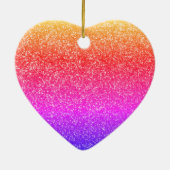 Glittery Sprinkles kerstmonogram Initiaal 2019 Keramisch Ornament (Achterkant)