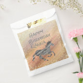 Glittery Starry Eenhoorn Verjaardag gepersonalisee Bedankzakje (Gezegeld)