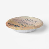 Glittery Starry Eenhoorn Verjaardag gepersonalisee Papieren Kommen (Gebogen)