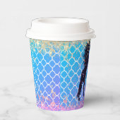 Glittery Starry Whimsical Eenhoorn Verjaardag Cust Papieren Bekers (Rechts)