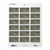 Glittery Stars Etiket (Full Sheet)