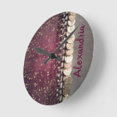 Glittery Stars Paars Gypsy Scarf Ronde Klok (Hoek)