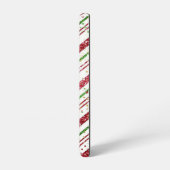 Glittery Striped Christmas Samsung Galaxy Hoesje (Linkerkant)