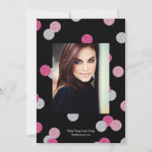 Glittery Sweet 16 Birthday Party-uitnodigingen Kaart (Achterkant)