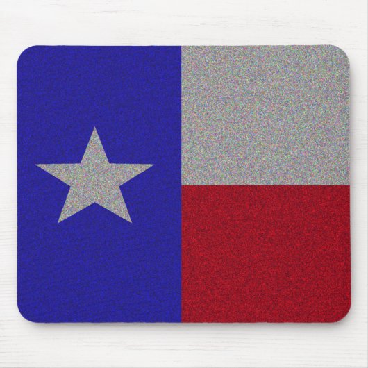 Glittery Texas Flag Muismat (Voorkant)