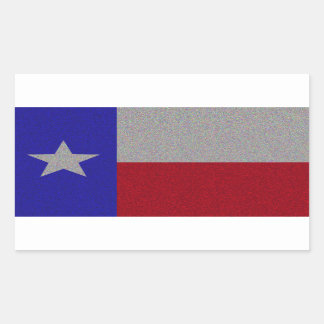 Glittery Texas Flag Rechthoekige Sticker