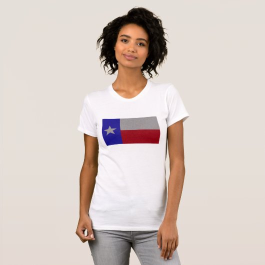Glittery Texas Flag T-shirt (Voorkant volledig)