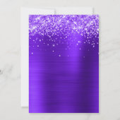 Glittery Violet Paarse 30e verjaardag Kaart (Achterkant)