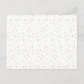 Glittery Wedding Insert Kaart in Faux Gold Glitter (Achterkant)