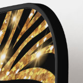 Glittery Zebra Pattern Pickleball Paddle (Links Detail)