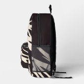 Glittery Zebra Pattern Printed Backpack Bedrukte Rugzak (Rechts)