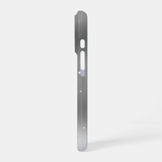 Glittery Zilver Metallic Girly Signature iPhone Hoesje (Linkerkant)