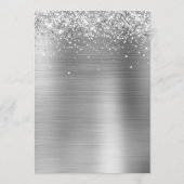 Glittery Zilveren Folie Cocktails Bar Menu (Achterkant)