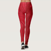 GLITTRIG RODE LEGGINGS (Achterkant)