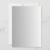 Glitz and Glam Silver Disco Birthday Kaart (Achterkant)