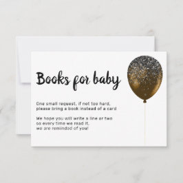 Glitz Baby Bronze Birthday Party Books for baby Kaart