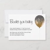Glitz Baby shower Birthday Party Books for baby Kaart (Voorkant)