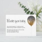 Glitz Baby shower Birthday Party Books for baby Kaart (Staand voorkant)