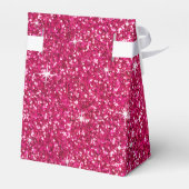 Glitz Bling Glitter Sparkle | fuchsia Bedankdoosjes (Achterkant)