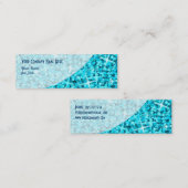 Glitz Blue Curve visitekaartje skinny (Voorkant / Achterkant)