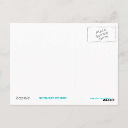 Glitz Blue 'LOL'-briefkaart Briefkaart (Achterkant)