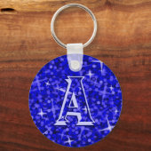 Glitz Blue 'monogram'-sleutelhanger Sleutelhanger (Voorkant)