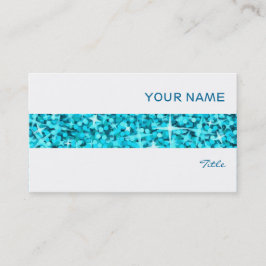 Glitz Blue stripe visitekaartje wit