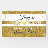 Glitz!! Congratulations Engagement Banner (Horizontaal)