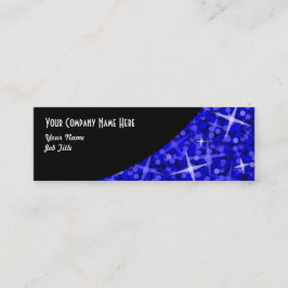 Glitz Dark Blue Black Curve visitekaartje skinny