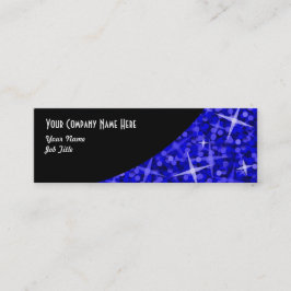 Glitz Dark Blue Black Curve visitekaartje skinny
