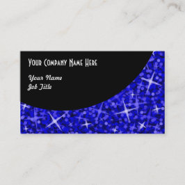 Glitz Dark Blue Black Curve-visitekaartje Visitekaartje