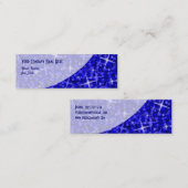 Glitz Dark Blue Curve visitekaartje skinny (Voorkant / Achterkant)