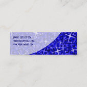 Glitz Dark Blue Curve visitekaartje skinny (Achterkant)