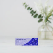 Glitz Dark Blue Curve visitekaartje skinny (Staand voorkant)