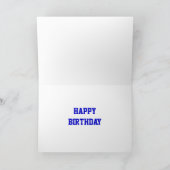 Glitz Dark Blue 'DAD' Happy Birthday-kaart Kaart (Binnen)
