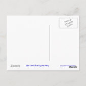 Glitz Dark Blue dollar '$' briefkaart (Achterkant)