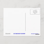Glitz Dark Blue STAR-briefkaart Briefkaart (Achterkant)