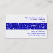 Glitz Dark Blue stripe visitekaartje wit (Achterkant)