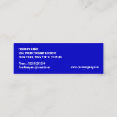 Glitz Dark Blue VIP PASS visitekaartje skinny (Achterkant)