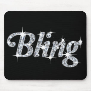 Glitz & de Zwarte van het Ontwerp van Bling van de Muismat
