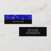 Glitz Donkerblauw visitekaartje skinny zwart (Voorkant / Achterkant)