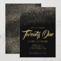 Glitz en Glam 21st Birthday-uitnodigingen