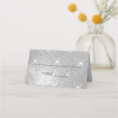 Glitz en glam aangepaste trouwtafel plaats kaarten plaatskaartje (Voorkant)