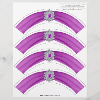 Glitz en Glam Cupcake Wrap - Cerise