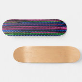 Glitz en Glam Glanzende Strepen Persoonlijk Skateboard (Horizontaal)