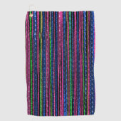 Glitz en Glam Sparkly Stripes Golfhanddoek (Voorkant)