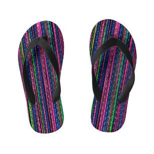 Glitz en Glam Sparkly Stripes Kinder Teenslippers