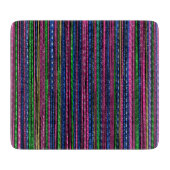 Glitz en Glam Sparkly Stripes Snijplank (Voorkant)