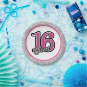 Glitz en Glam Sweet 16 Partyware Papieren Bordje (Feest)